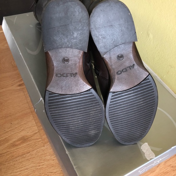 Aldo Dark brown Leather boots - Picture 4 of 4